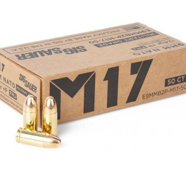 Sig Sauer M17 9MM 124 Grain FMJ Elite 50-Round