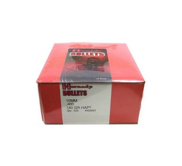 Hornady .40 Caliber Bullets 500 Projectiles Hollow points 180 Grains