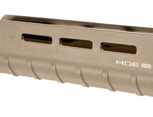 Magpul Industries, MOE M-LOK Forend, Fits Mossberg 590/590A1, Polymer Construction, Features M-LOK Slots, Flat Dark Earth - MPIMAG494FDE