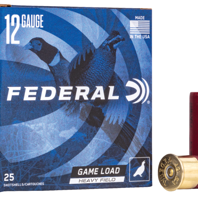 Federal H1256 Game-Shok Upland Heavy Field 12 Gauge 2.75" 1 1/4 oz 6 Shot Shotgun Ammo - 25 Rounds - H1256