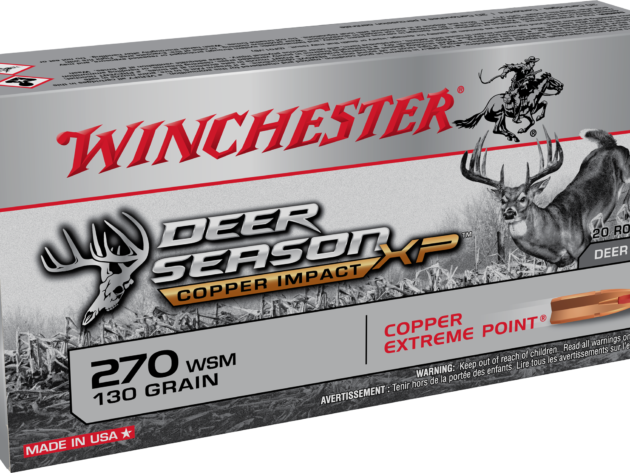 Winchester Ammo X270SCLF Copper Impact 270 WSM 130GR Extreme Point Ammunition - Rifle Ammo - 20 Rounds - X270SCLF
