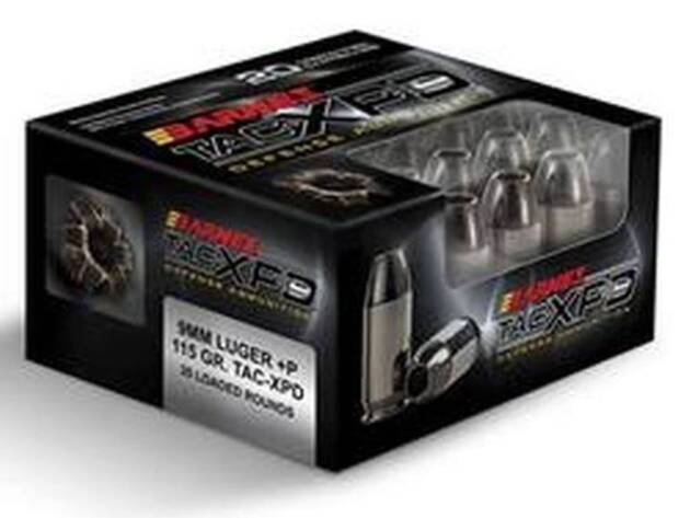 Barnes TAC-XPD 380ACP 80 Grain TAC-XP Hollow Point Handgun Ammo - 20 Rounds - BB21552