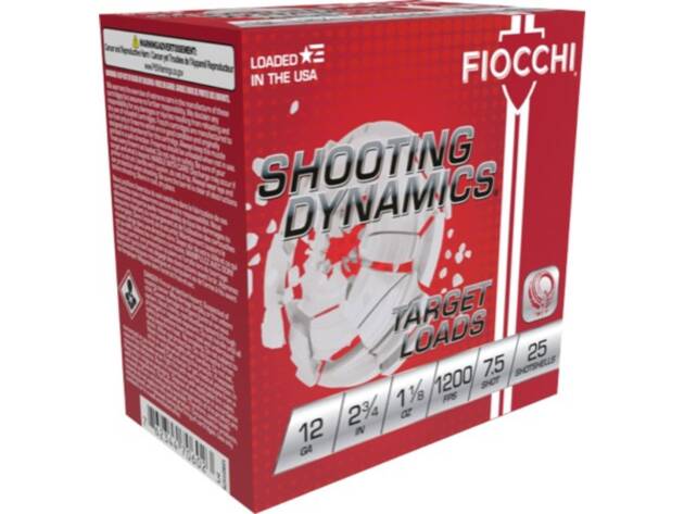 Fiocchi 12SD18H7 12G 2 3/4" 1 1/8 oz Lead Chill 7.5 Shot Shot Gun Shells 250rd Case - 12SD18H7