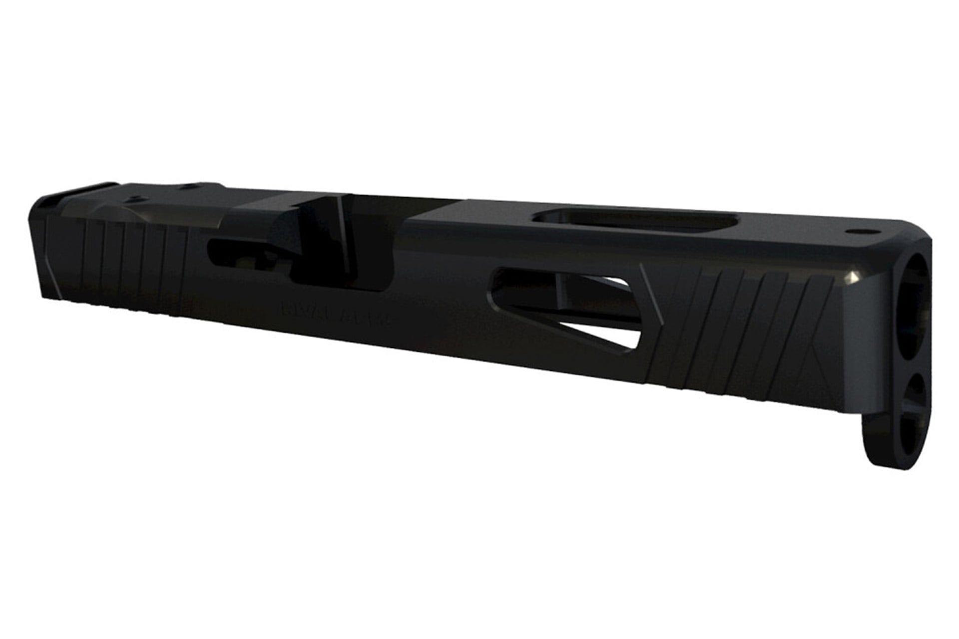Rival Arms Match Grade Upgrade Slide for Glock 19 Gen 3 DOC Footprint Front and Rear Serrations - Black - RA10G205A