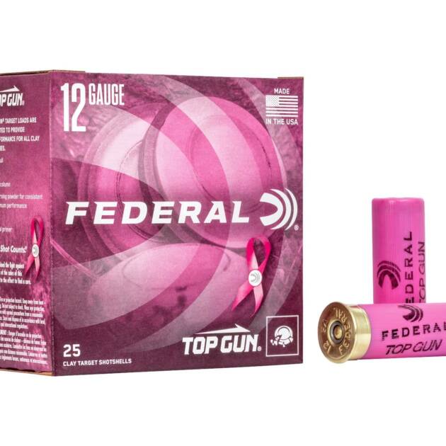 Federal Ammunition TGL12P8 Top Gun Special Edition Pink 12 Gauge 2.75" 1 1/8 oz #8 Shotgun Ammo - 25 Rounds - TGL12P8