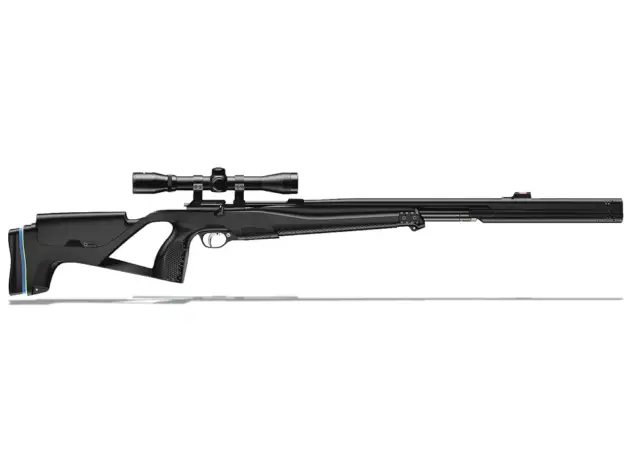 Stoeger XM1 PCP .22 Cal Suppressed Airgun w/Advanced Ergonomics Black Synthetic Stock, 4x32 Scope, Hand Pump 30409 - 30409