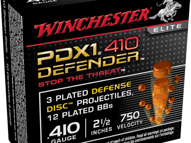 Winchester Ammunition Defender Supreme Elite 410 Gauge 2.5" Buckshot 3 Defense Discs/12 BB Pellets Shotgun Ammo - 10 Rounds - *WNS410PDX1