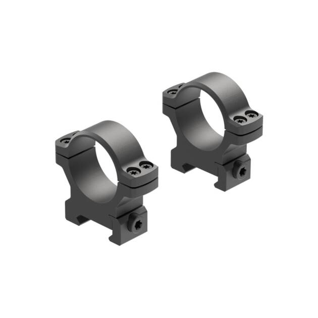 Leupold and Stevens BackCountry Cross-Slot Rings - Matte Black, Medium, 30MM - LEU175120