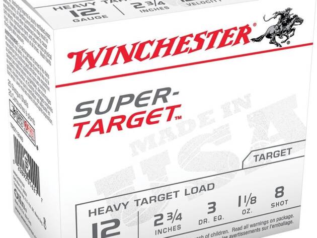 Winchester TRGT12M8 Super-Target Heavy Target 12 Gauge 2.75" 1 1/8 oz 1200 fps 8 Shot Shotgun Ammo - 25 Rounds - 116425