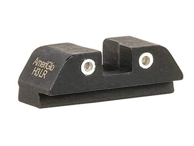 AmeriGlo GL8113R Classic Tritium Rear Sight for Glock Black | Green Tritium with White Outline Rear Sight - 157236
