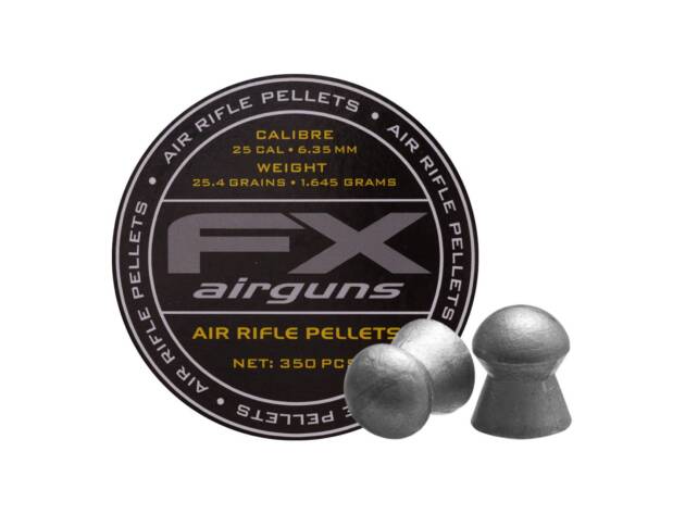 FX Airgun Pellets .25 - 25.39gr - 350ct - FXP917626