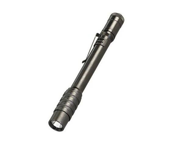Streamlight Stylus Pro USB Rechargeable Penlight, Black with White LED, USB with USB Cord, Nylon Holster - 66134