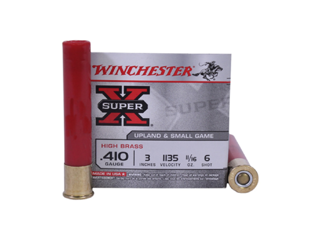 Winchester X4136 Super-X High Brass 410 Gauge 3" 11/16 oz #6 Ammo Shotgun Ammo - 250 Rounds - X4136