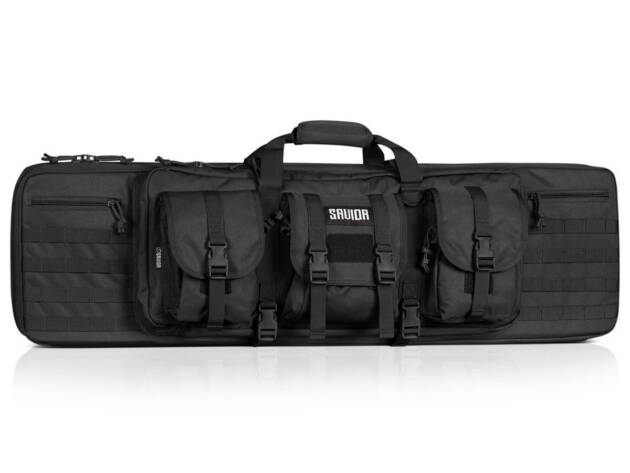 Savior Equipment 46" American Classic Double Rifle Case - Black - RB-4612DG-V1-BK