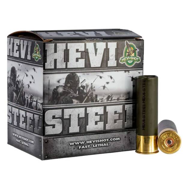 HEVI-Shot Hevi-Steel 12GA 3.5" 1 3/8 oz #3 Shotgun Ammo - 25 Rounds - HS65003