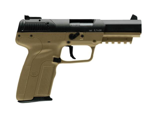 FN Five-seveN 5.7 X 28 4.8" Full-Size Semi-Auto Handgun - FDE - 3868929352