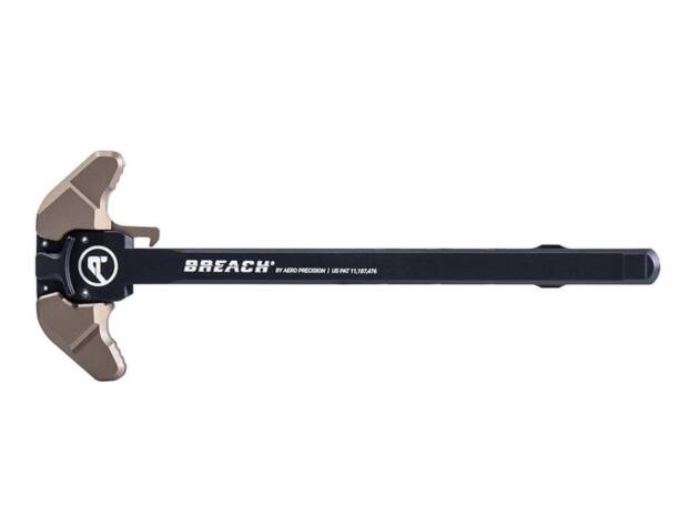 Aero Precision AR-10 Breach Ambi Charging Handle w/ Large Lever - Black/Kodiak Brown - APRA700341C
