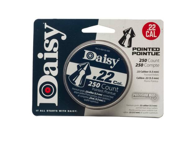 Daisy .22 Cal. PrecisionMax Pointed Field Pellet - 250 count Tin - 997922-512