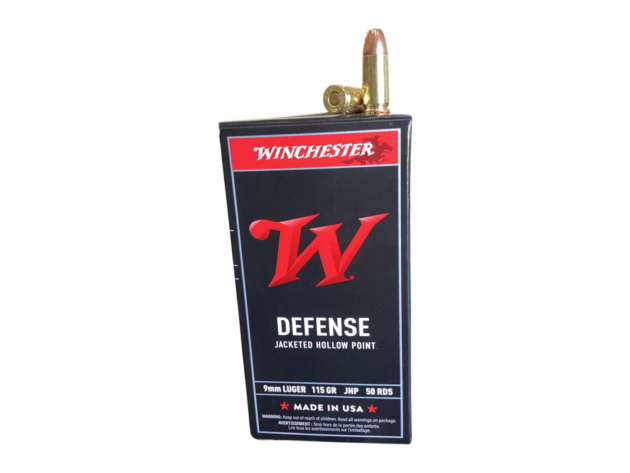 Winchester Jacketed Hollow Point 9mm Ammo 115 gr 50 Round Box - USA9JHP