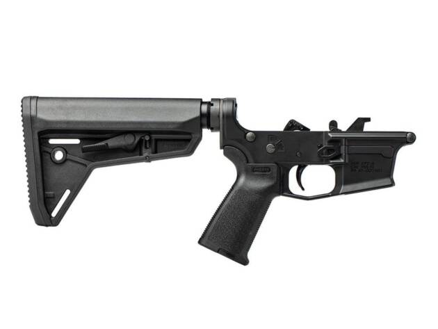 Aero Precision EPC-9 Carbine Complete Lower Receiver w/ MOE Grip, MOE SL-S Carbine Stock - Ano/Black - APAR620566