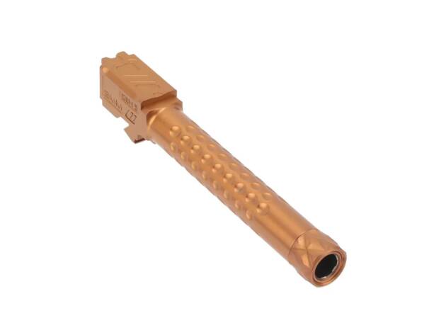 Zev Technologies Optimized Match Threaded Barrel For GLOCK 17 Gen 5 - Bronze 1:14 Twist - BBL-17-OPT-5G-TH-BRZ