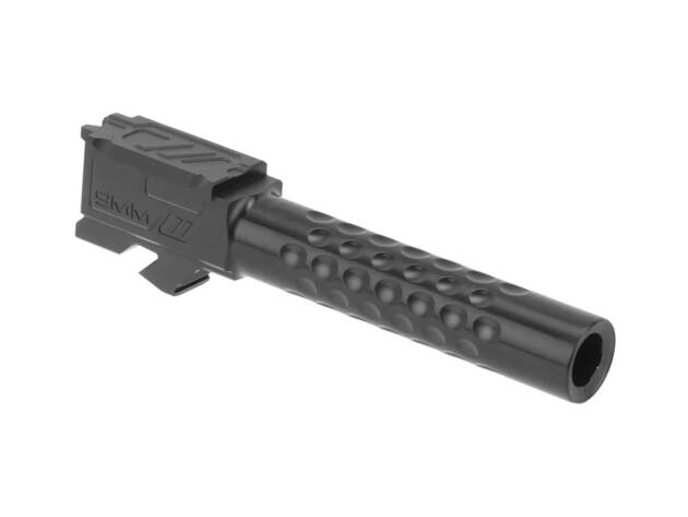 Zev Technologies Optimized Match Barrel For GLOCK 19 Gen 1-5 - Black DLC 1:14 Twist - BBL-19-OPT-DLC