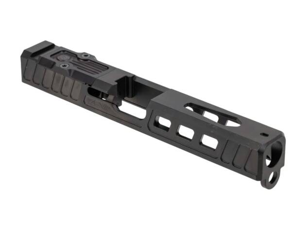 Zev Technologies Z17 Hellbender Stripped Slide Fits GLOCK 17 Gen 3 - RMR Cut - Black - SLD-Z17-3G-HEL-RMR-B