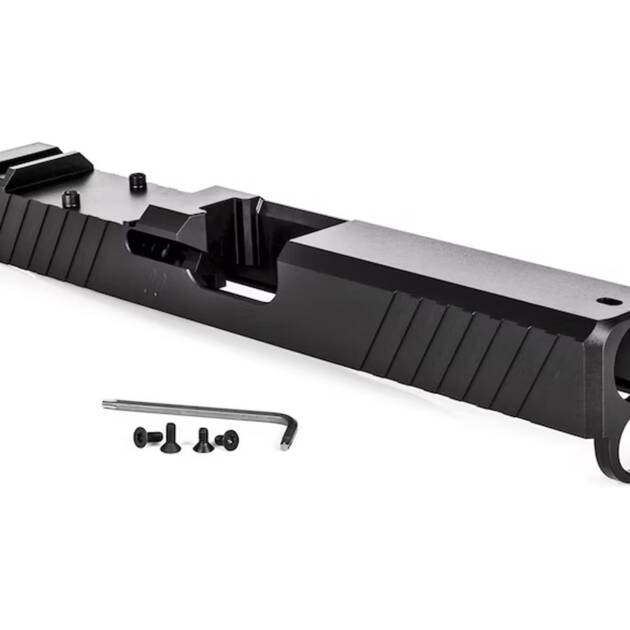 Zev Technologies Z17 Duty Stripped Slide Fits GLOCK 17 Gen 4 - RMR Cut - Black - SLD-Z17-4G-DUTY-RMR-BLK