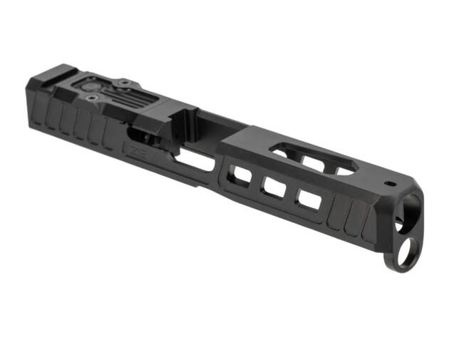 Zev Technologies Z17 Hellbender Stripped Slide Fits GLOCK 17 Gen 5 - RMR Cut - Black - SLD-Z17-5G-HEL-RMR-B