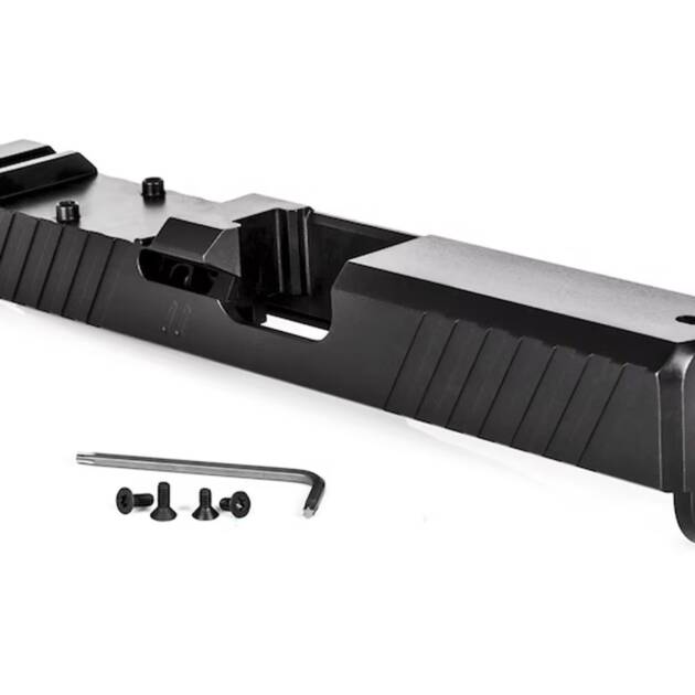 Zev Technologies Z19 Duty Stripped Slide Fits GLOCK 19 Gen 4 - RMR Cut - Black - SLD-Z19-4G-DUTY-RMR-BLK