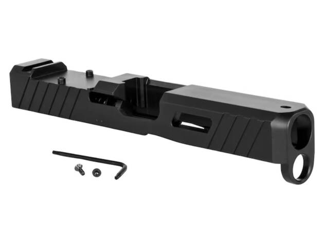 Zev Technologies Z19 Cryo Stripped Slide Fits GLOCK 19 Gen 5 - RMR Cut - Black - SLD-Z19-5G-CRYO-RMR-B