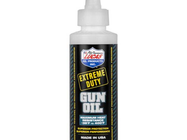 LUCAS EXTREME DUTY GUN OIL - 4 OZ. LIQUID BOTTLE - LUC10877