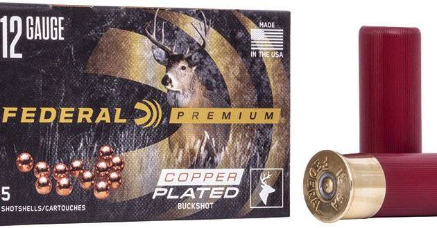 Federal P1584B Premium Magnum 12 Gauge 3" 41 Pellets 2 oz 4 Buck Shot Shotgun Ammo - 5 Rounds - P1584B