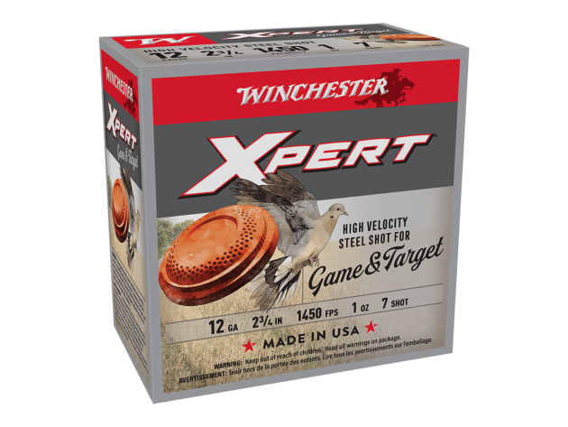 Winchester Ammo WE12GTHV7 Xpert Game & Target 12 GA Steel Shot 2.75" #7 Shotgun Ammo - 25 Rounds - WE12GTHV7