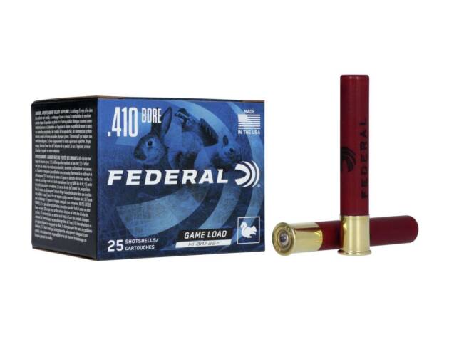 Federal Game Shok 3" 4 Shot 11/16 Oz .410 Ammuntion Shotgun Ammo - 25 Rounds - H413 4