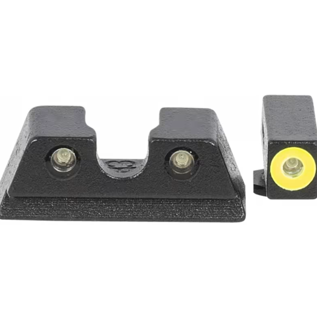 Meprolight Hyper Bright Night Sights for Glock 42/43 Tritium Yellow/Green - 402203121