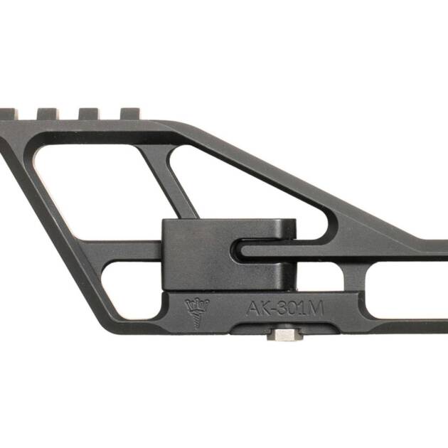 RS Regulate, Front Biased Lower, Modular Side Mount, Fits AKM Type Rifles,, Black, Not Compatible w/Folding Stocks - AK-301M