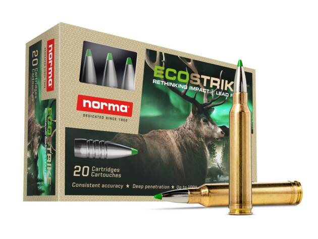 Norma ECOSTRIKE 300 Winchester Magnum 165gr Polymer Tip Lead-Free Rifle Ammo - 20 round box - 20177502