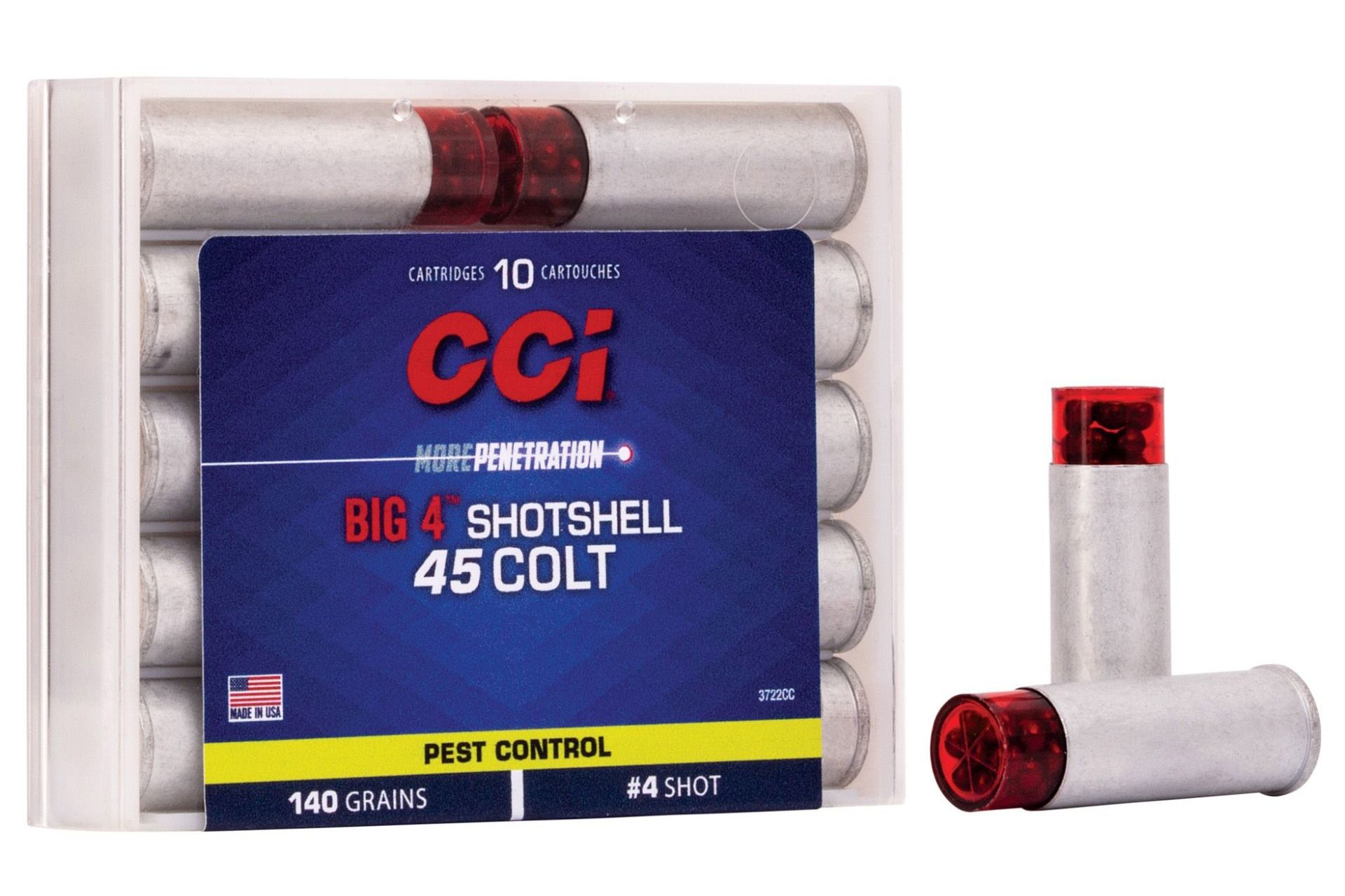 CCI 3722CC Big 4 45 Long Colt 140 Grain Shotshell #4 Shot 200 Rd - 3722CC