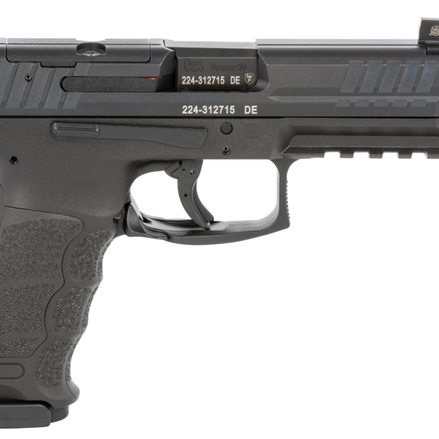 HK 81000625 VP9 Tactical 9mm Luger 17+1 4.70" Black Steel Threaded Barrel, Black Optic Ready Serrated Slide Polymer Grips Ambidextrous
