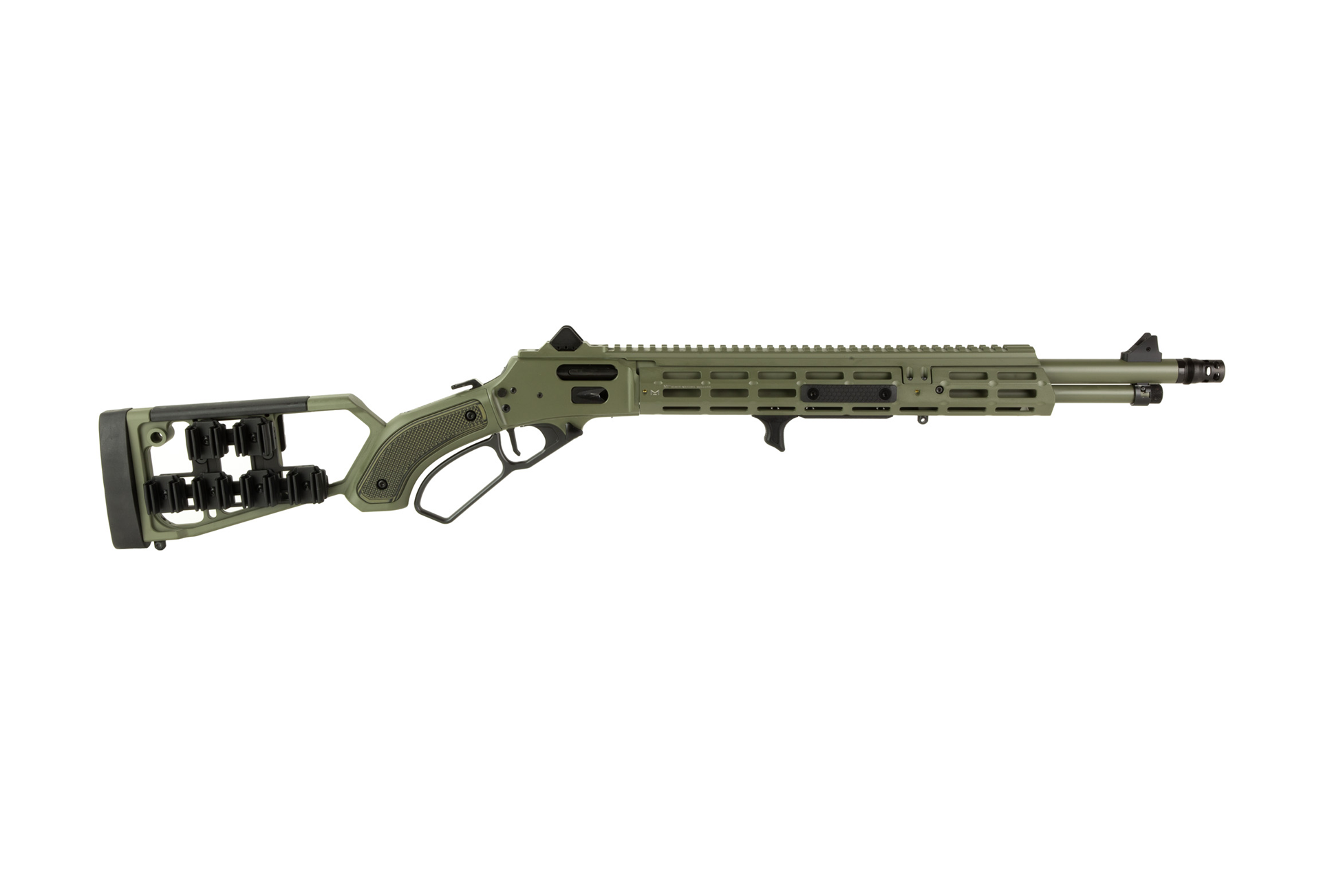 Smith & Wesson 1854 Mad Pig Customs 44 Mag 19.25" Lever-Action Rifle - Foliage Green - 13812-MAD