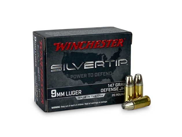 Winchester Ammunition Silvertip 9MM 147 Grain Hollow Point Handgun Ammo - 200 round case - W9MMST2