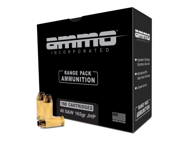 Ammo Inc .40 S&W JHP 165gr Handgun Ammo - 750 round case - 40165JHP-A150