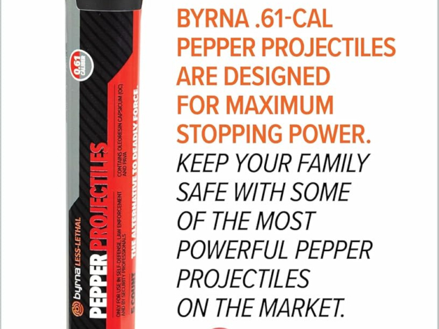 Byrna Pepper Projectiles, .61 Caliber - JB61303