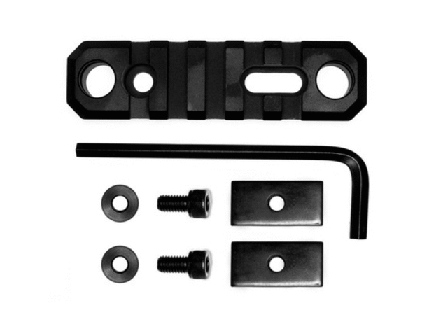 GrovTec 3.1" 5-Slot Picatinny Stock Push Base - GTSW192