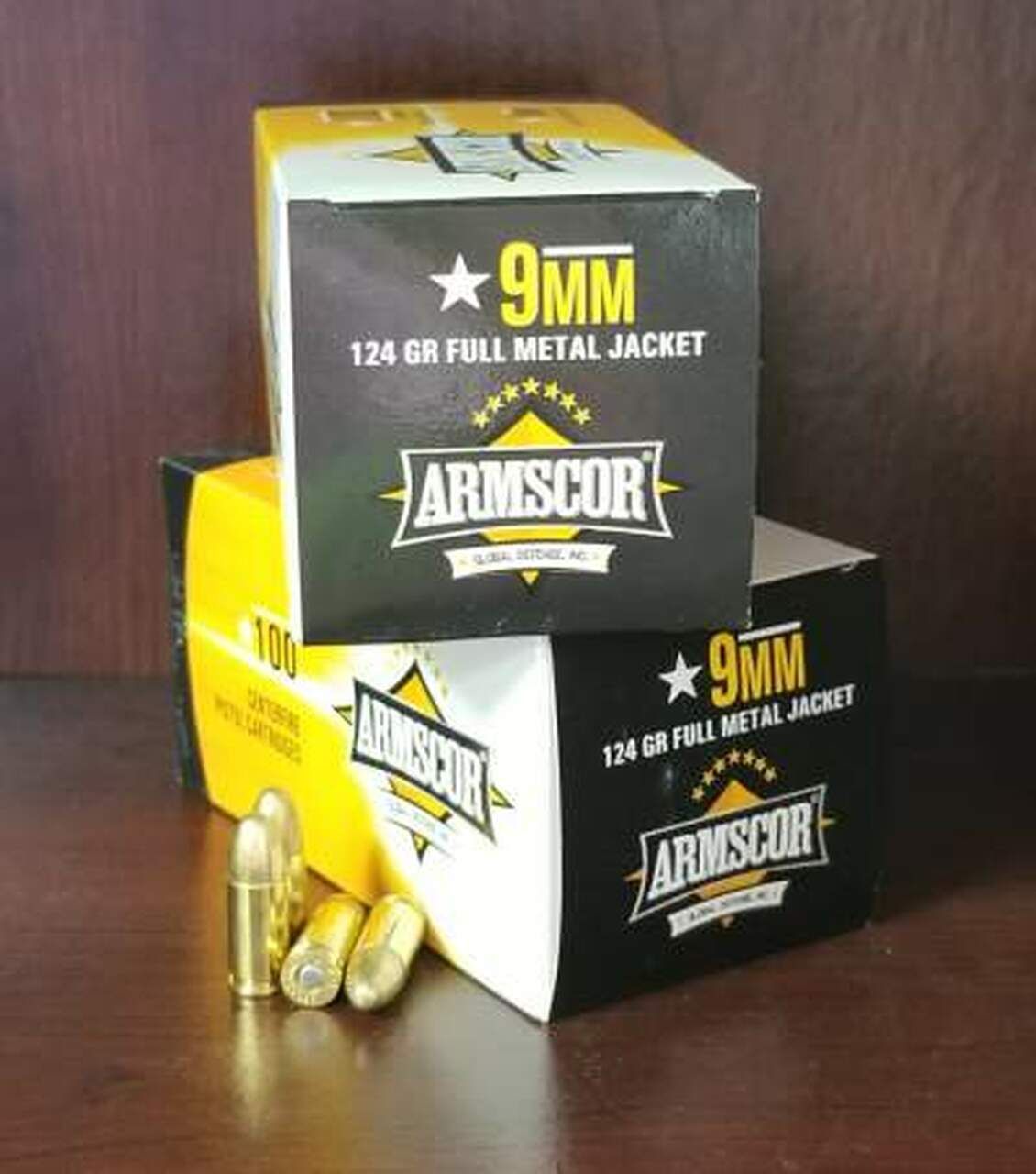 Armscor 50445 Pistol Ammo Value Pack 9mm Luger 124 gr Full Metal Jacket (FMJ) Handgun Ammo - 100 Rounds - 139919 - Image 2