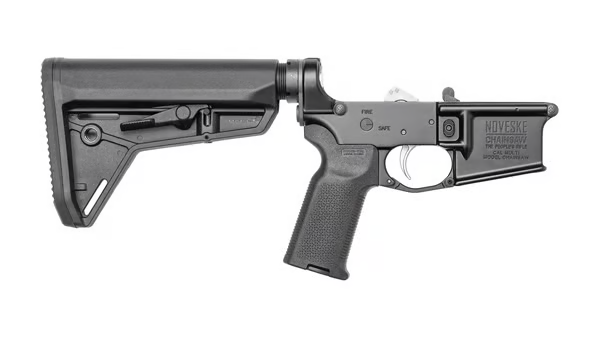 Noveske Receiver Lower Chainsaw N4 BLK Anodize Complete Installed- H2 Buffer B5 Bravo Stock BLK Type 22 P Grip NSS Trigger - 4000853