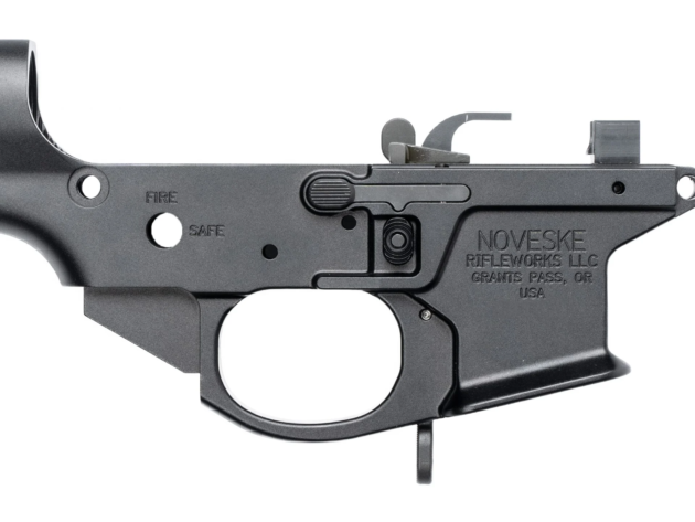 Noveske Receiver Lower 4Th Generation Noveske9 BLK Anodize Installed- Ambi Controls Paddle Mag Release Included- Tension Screw - 04000321K