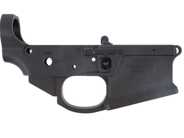 Noveske Receiver Lower 4Th Generation N6 BLK Anodize Installed- Ambi Controls Included- Tension Screw - 4000883