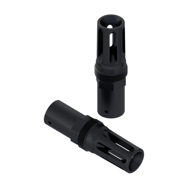 Comstock Armory Extended 9mm Flash Hider - 1/2x28 - FHXL-12-9-PW